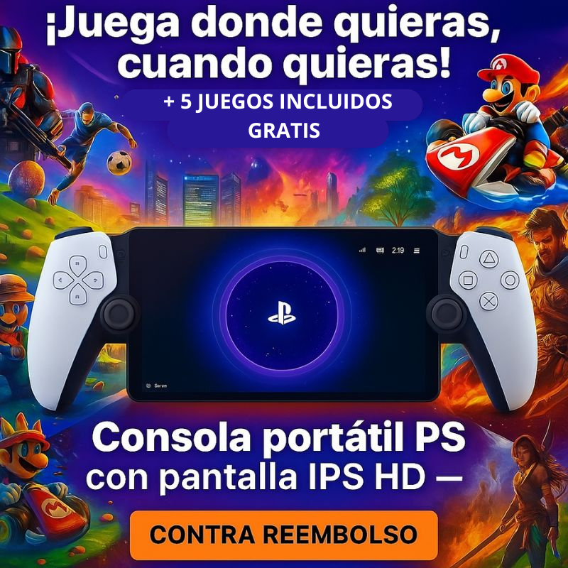 CONSOLA DE JUEGOS PORTÁTIL PLAYSTATION® PANTALLA IPS HD SSD 2TB + 5 JUEGOS INCLUIDOS - PROMOCION CIERRE DE LA TIENDA Tienda Espanha