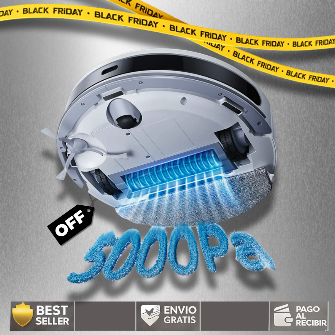 Aspiradora robot inteligente CleanPro™ 3 en 1 Dropea