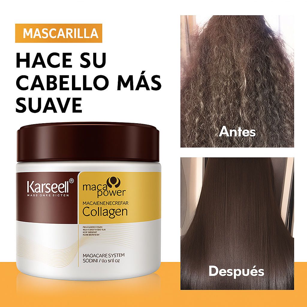 🌿🌟 ¡Mascarilla Capilar Karsell – COMPRE 1 Y LLEVA 3 ✨💆 Tienda Espanha