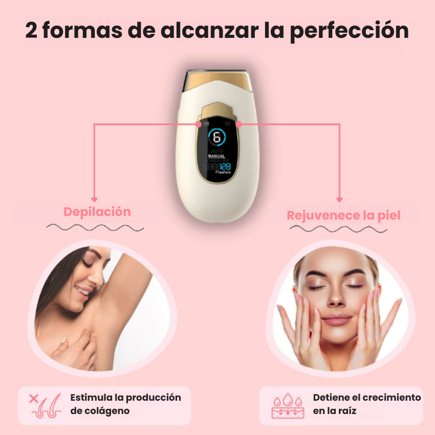 Depiladora Láser  - Depilación Profesional en Casa con Tecnología Láser 🌸 Dropea