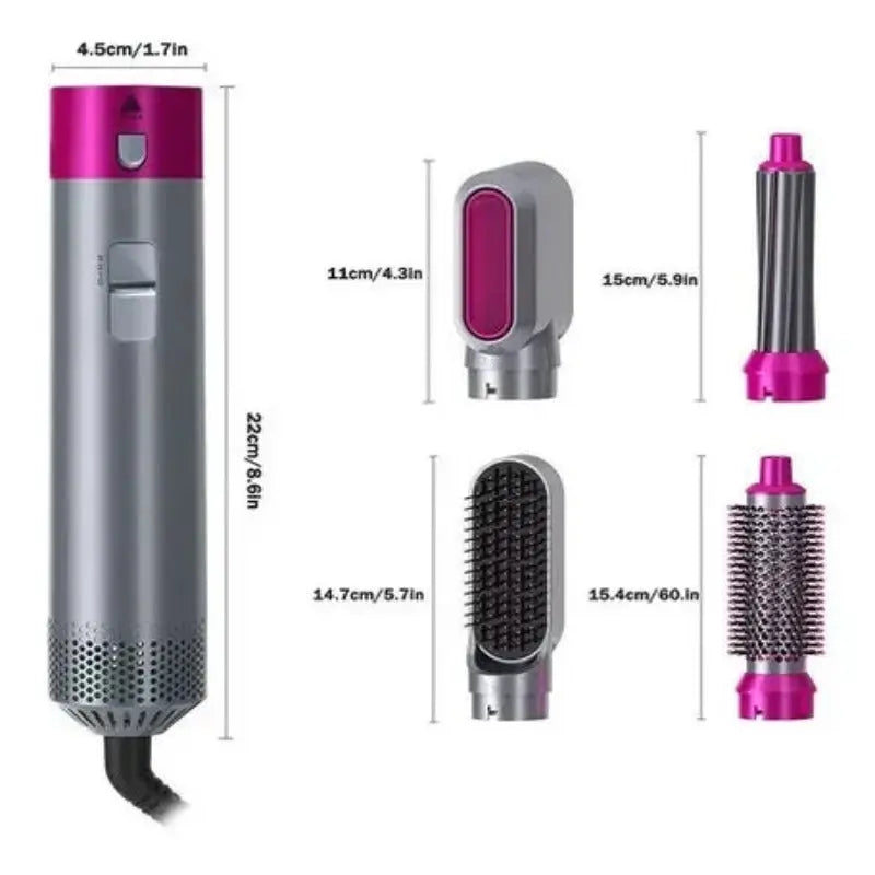 Cepillo Modelador 5 en 1 - Ellegance DeLuxe Hair Pura Tienda