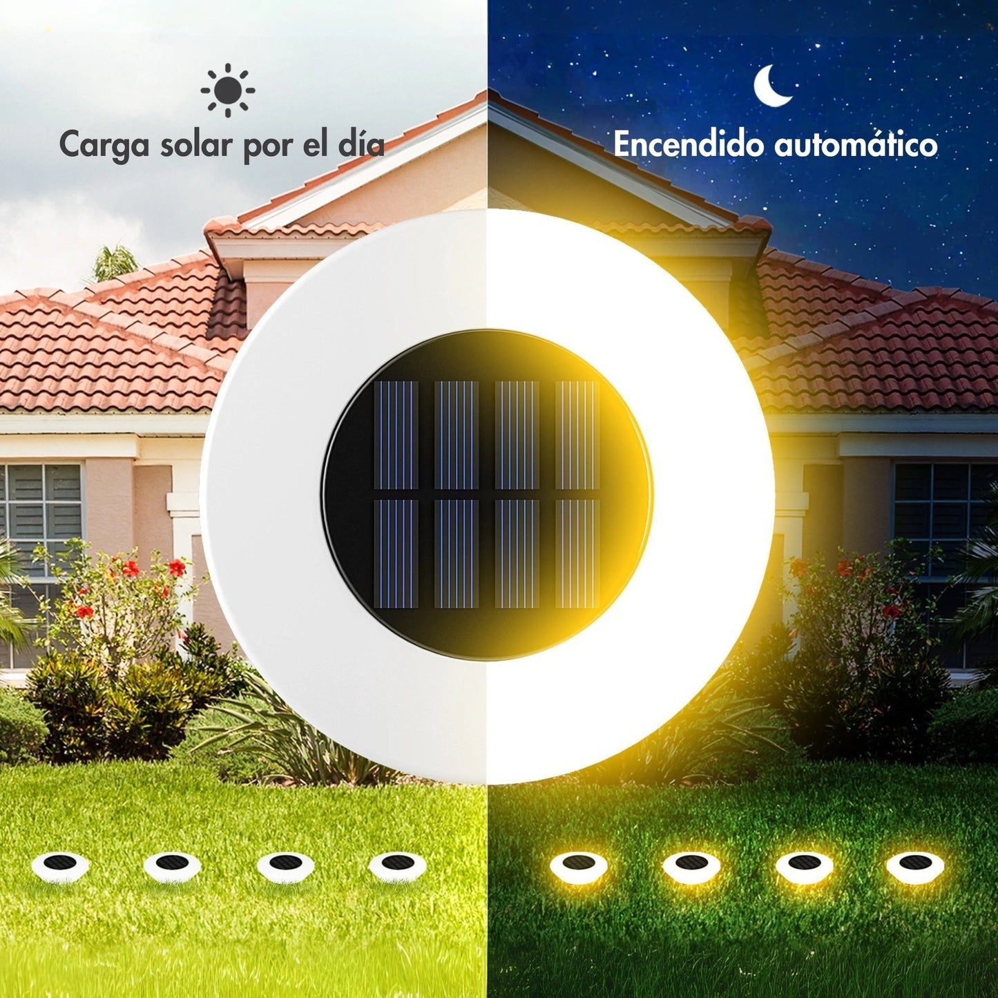Luces Solares Automáticas de Jardín Pack 3 luces Tienda Espanha