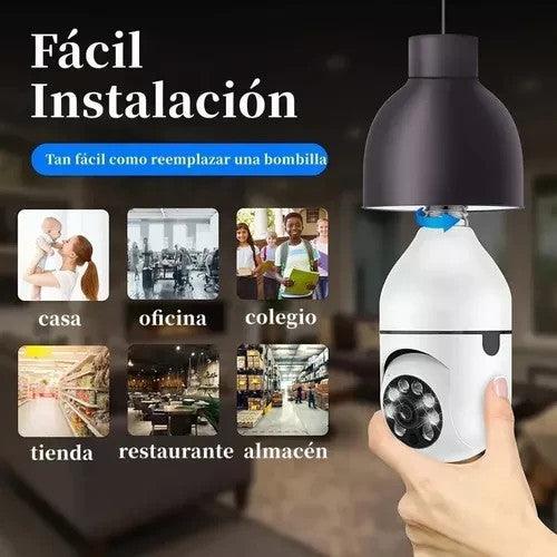 ¡Explora la Seguridad Total con la Cámara de Bombillo 360°! VOE
