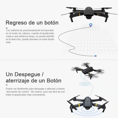Drone Plegable Con Cámara Wifi 2.4g 998w Pura Tienda