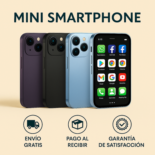Mini Smartphone 3G  + 1x Cable de carga + 1x Funda + protector de pantalla Dropea
