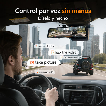 WOLFBOX G900Pro 12MP WiFi Pantalla Táctil Dashcam con Espejo Retrovisor Inteligente Tienda Espanha