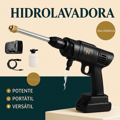HIDROLAVADORA PORTATIL + ACCESORIOS + 2 BATERÍAS DE REGALO - CIERRE DE LA TIENDA VOE