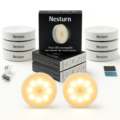 Foco LED recargable con sensor de movimiento -Compra 1 y llévate 3 Tienda Espanha