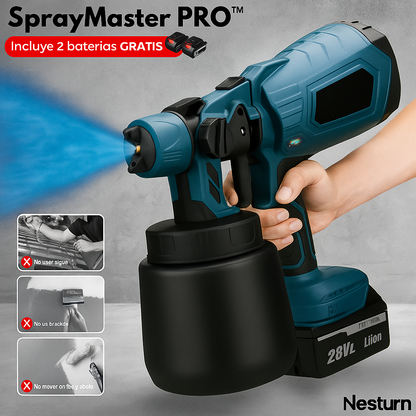 PISTOLA PARA PINTAR ELÉCTRICA Incluye: guantes, gafas, filtro, cepillo, tubo, limpiador y 2 baterías. Dropea