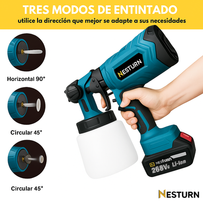 PISTOLA PARA PINTAR ELÉCTRICA Incluye: guantes, gafas, filtro, cepillo, tubo, limpiador y 2 baterías. Dropea
