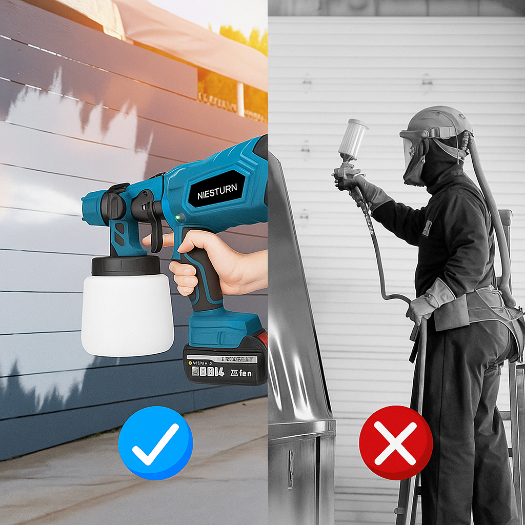 PISTOLA PARA PINTAR ELÉCTRICA Incluye: guantes, gafas, filtro, cepillo, tubo, limpiador y 2 baterías. Dropea