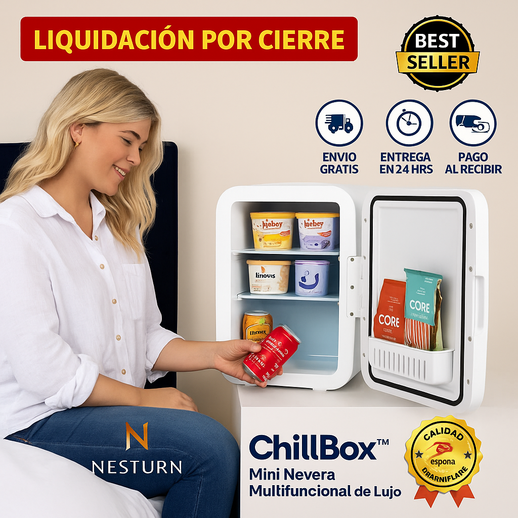 🧊 Nesturn ChillBox™ – Mini Nevera Multifuncional de Lujo Tienda Espanha