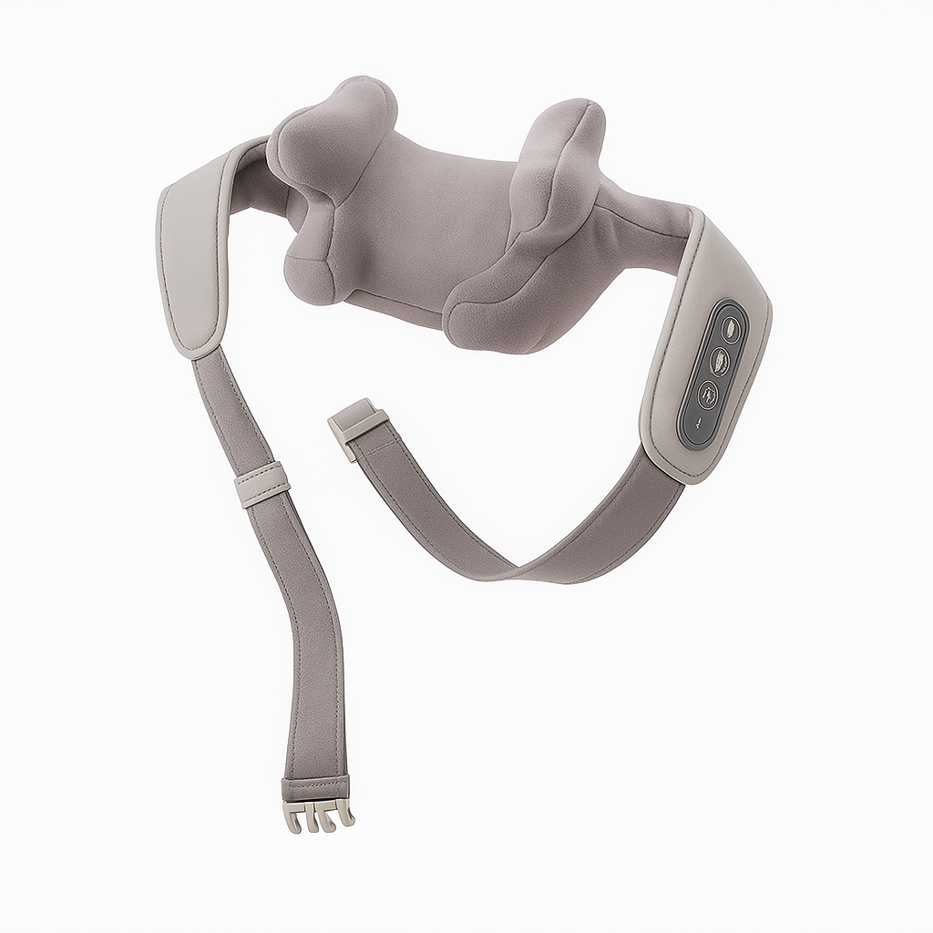 Masajeador cervical Shiatsu con calor – Libera tensiones en solo 10 minutos al día Dropea