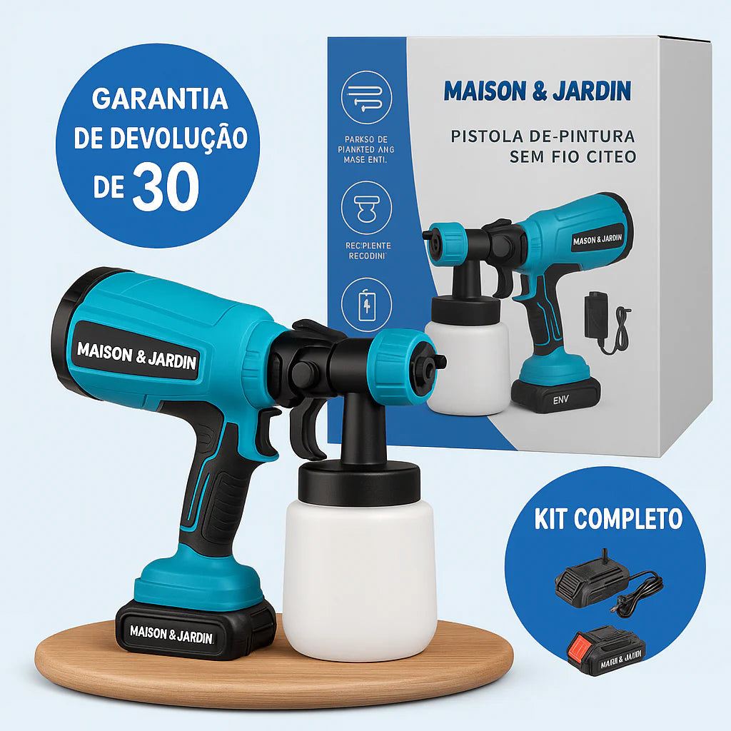 PISTOLA PARA PINTAR ELÉCTRICA Incluye: guantes, gafas, filtro, cepillo, tubo, limpiador y 2 baterías. Dropea