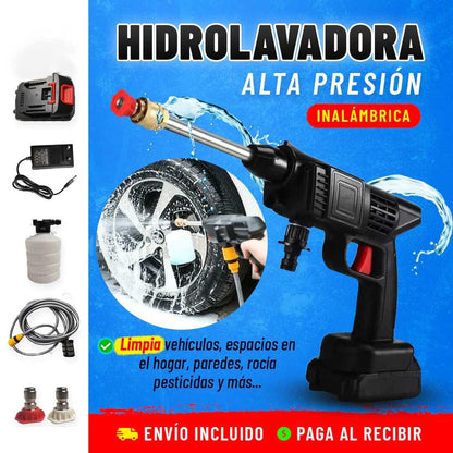 HIDROLAVADORA PORTATIL + ACCESORIOS + 2 BATERÍAS DE REGALO - CIERRE DE LA TIENDA VOE