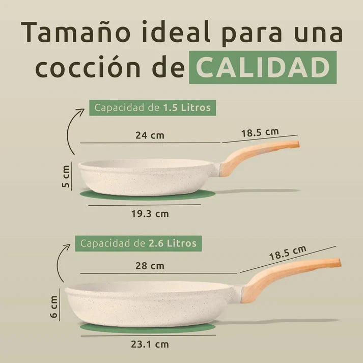 🍴Juego Completo de Utensilios de Cocina  Antiadherente + Cubiertos Gratis🍽️ Dropea