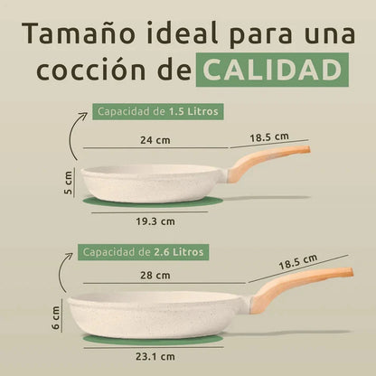 🍴Juego Completo de Utensilios de Cocina  Antiadherente + Cubiertos Gratis🍽️ Dropea