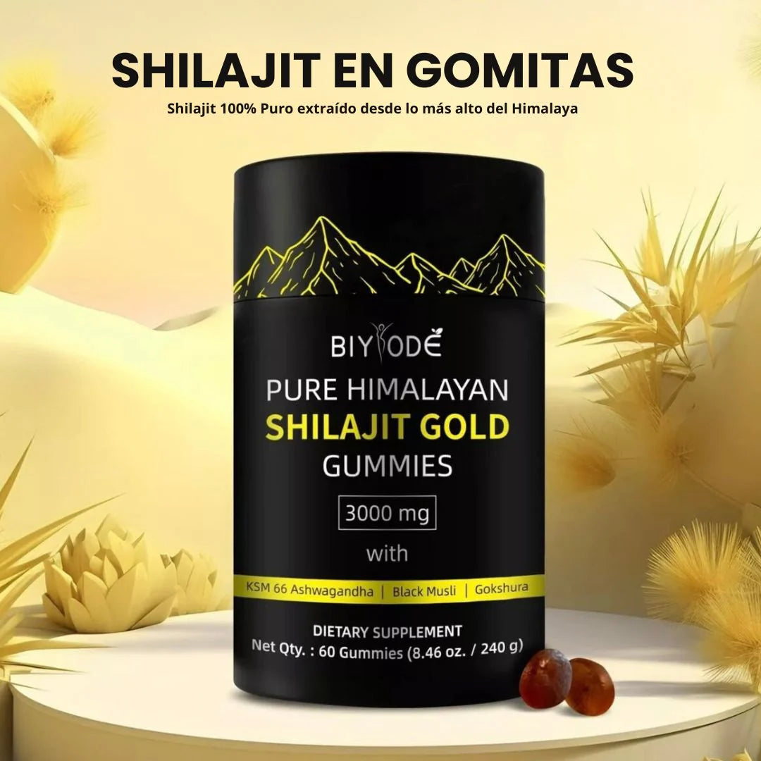 Gomitas de Shilajit puro - Salud, fuerza y bienestar - El poder del Himalaya Dropea
