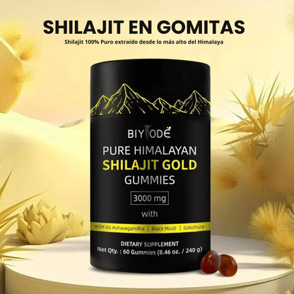 Gomitas de Shilajit puro - Salud, fuerza y bienestar - El poder del Himalaya Dropea