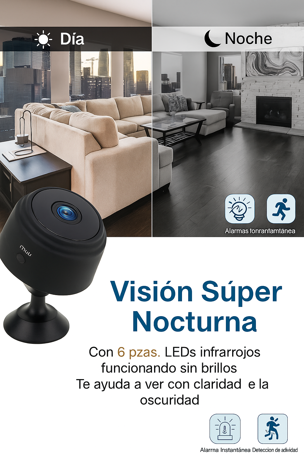 Mini Cámara Oculta Inalámbrica HD 1080P – Seguridad y Vigilancia Discreta Dropea