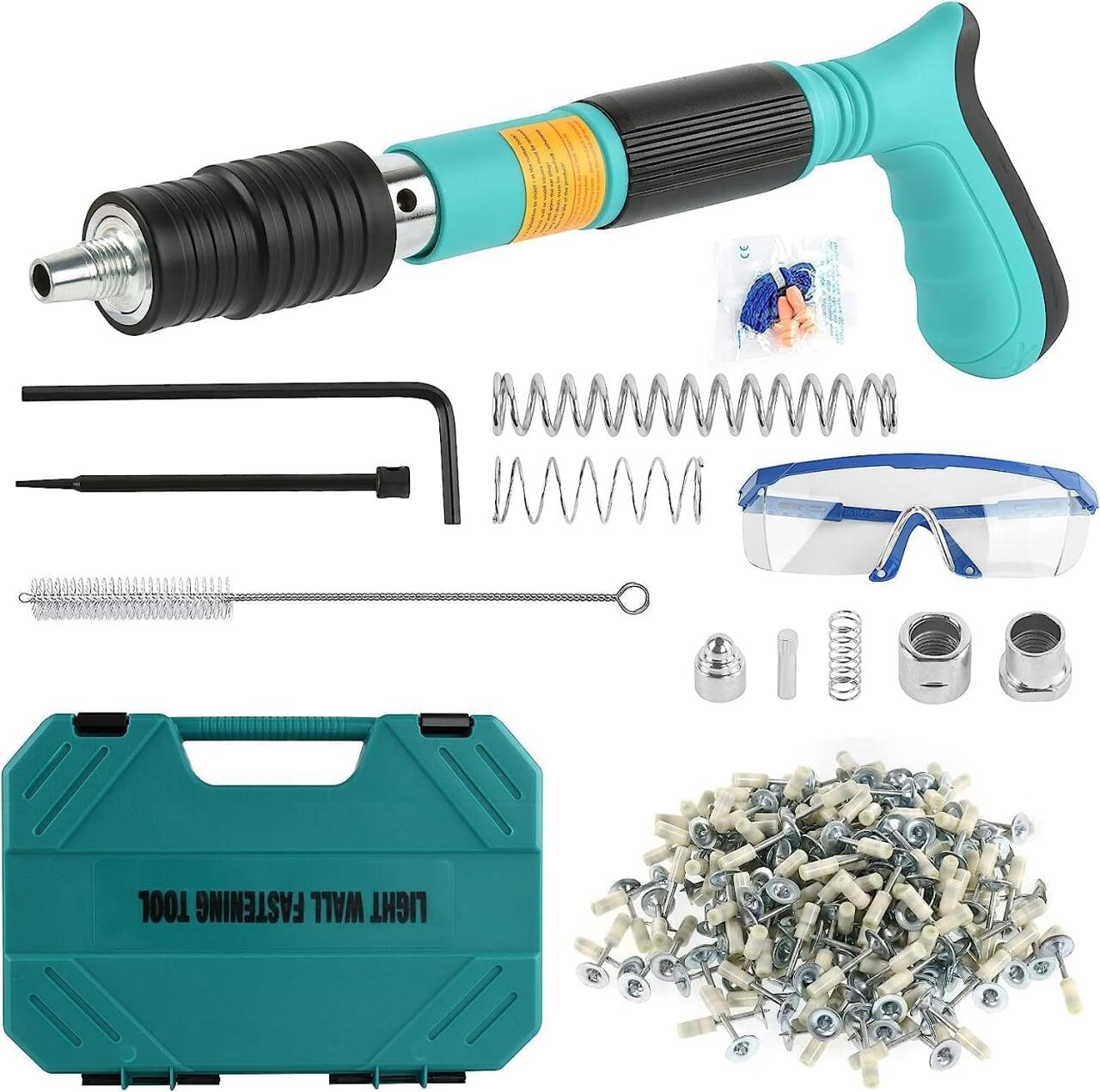 ¡Kit de Pistola de Clavos + Accesorios Incluidos + 200 Clavos de Alto Impacto™! Dropea