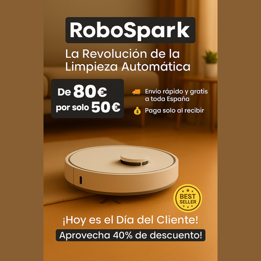 Aspiradora robot inteligente  CleanPro™ 3 en 1 Dropea